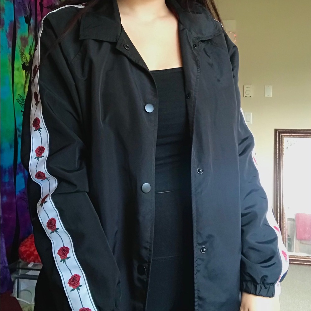 black rose windbreaker